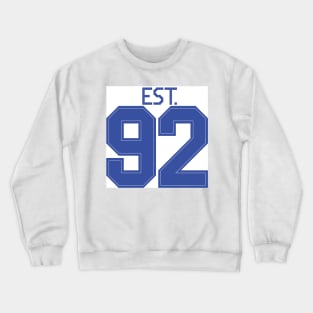 Est. 92 blue Crewneck Sweatshirt